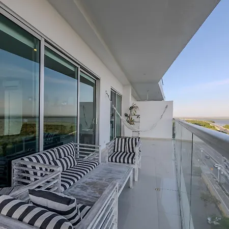 Frente Al Mar Con Acceso Directo A La Playa Morros Epic. Apartamento Cartagena