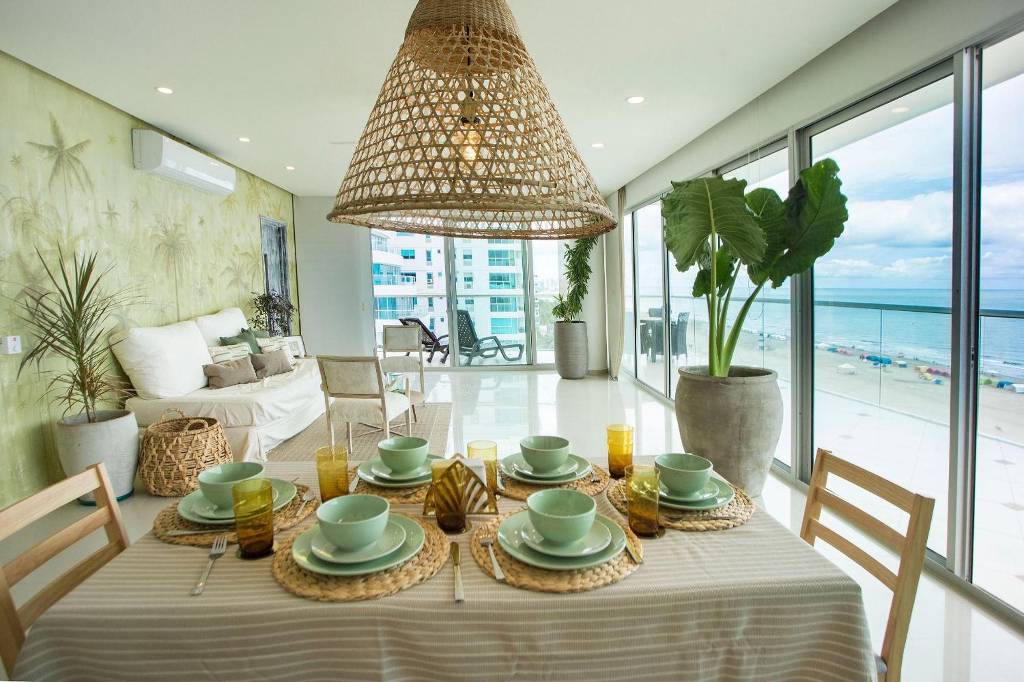 Frente Al Mar Con Acceso Directo A La Playa Morros Epic. Apartamento Cartagena